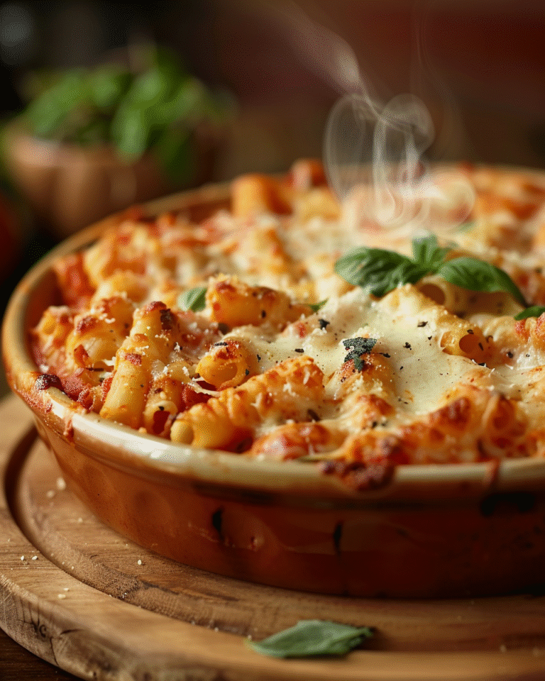 The Best Creamy Baked Ziti Recipe (Easy, Cheesy & Comforting)