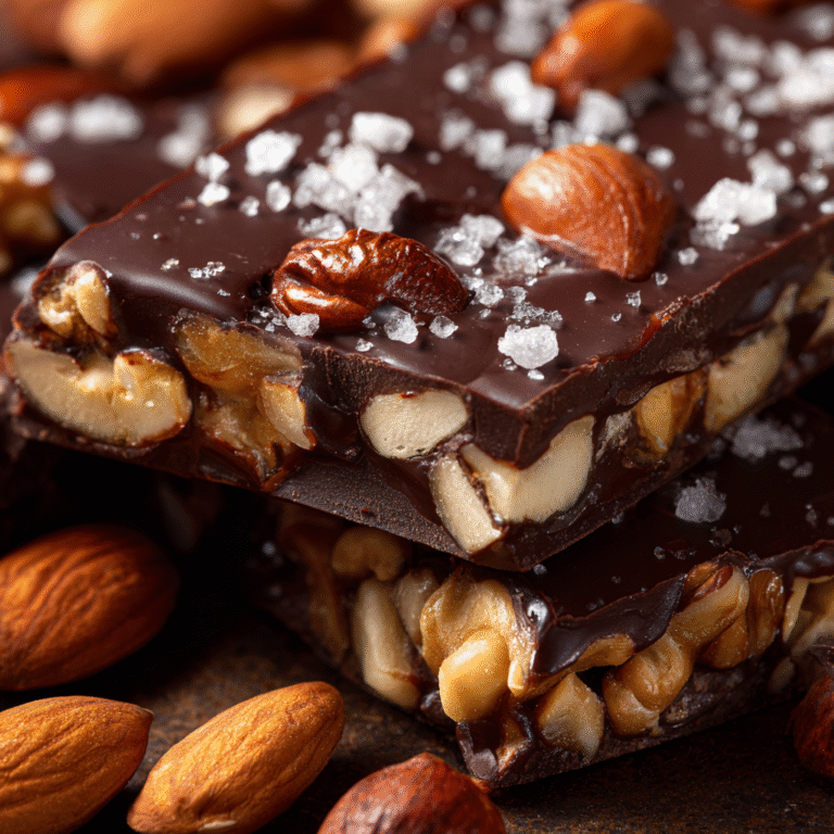 Dark Chocolate and Sea Salt Nut Bars – A Perfect Sweet & Salty Snack