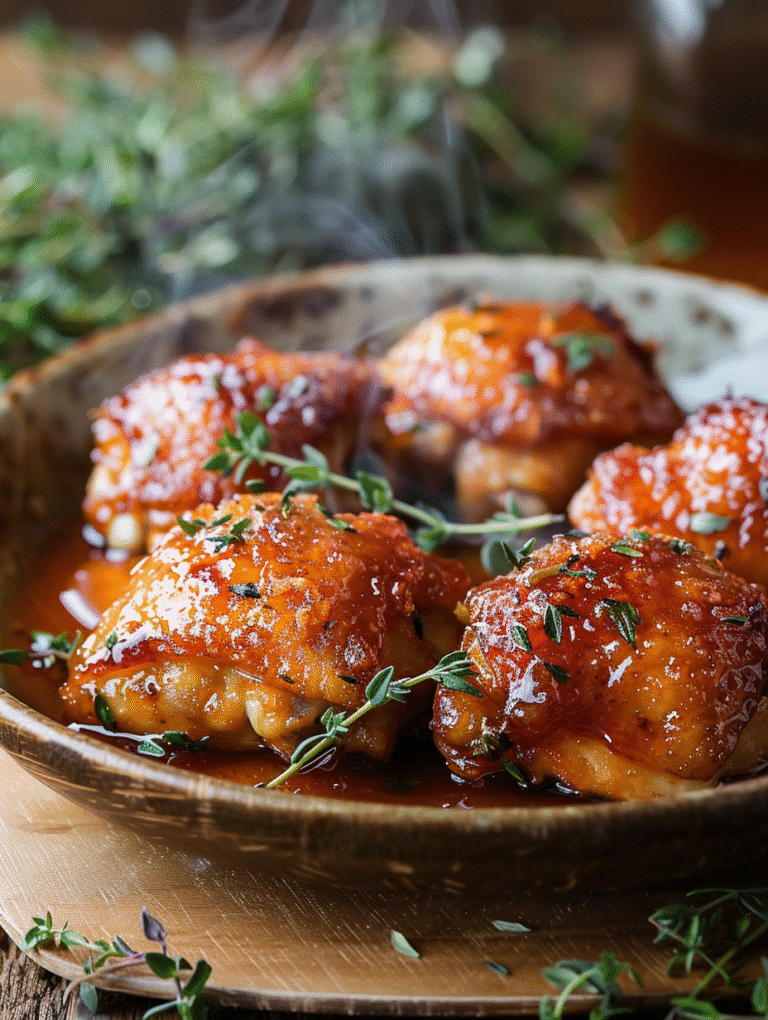 Baked Crunchy Hot Honey Chicken
