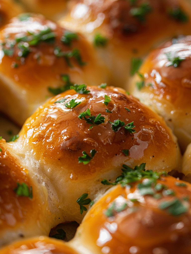 🥖 Garlic Butter Dinner Rolls – The Perfect Soft, Fluffy, Buttery Rolls for Any Meal