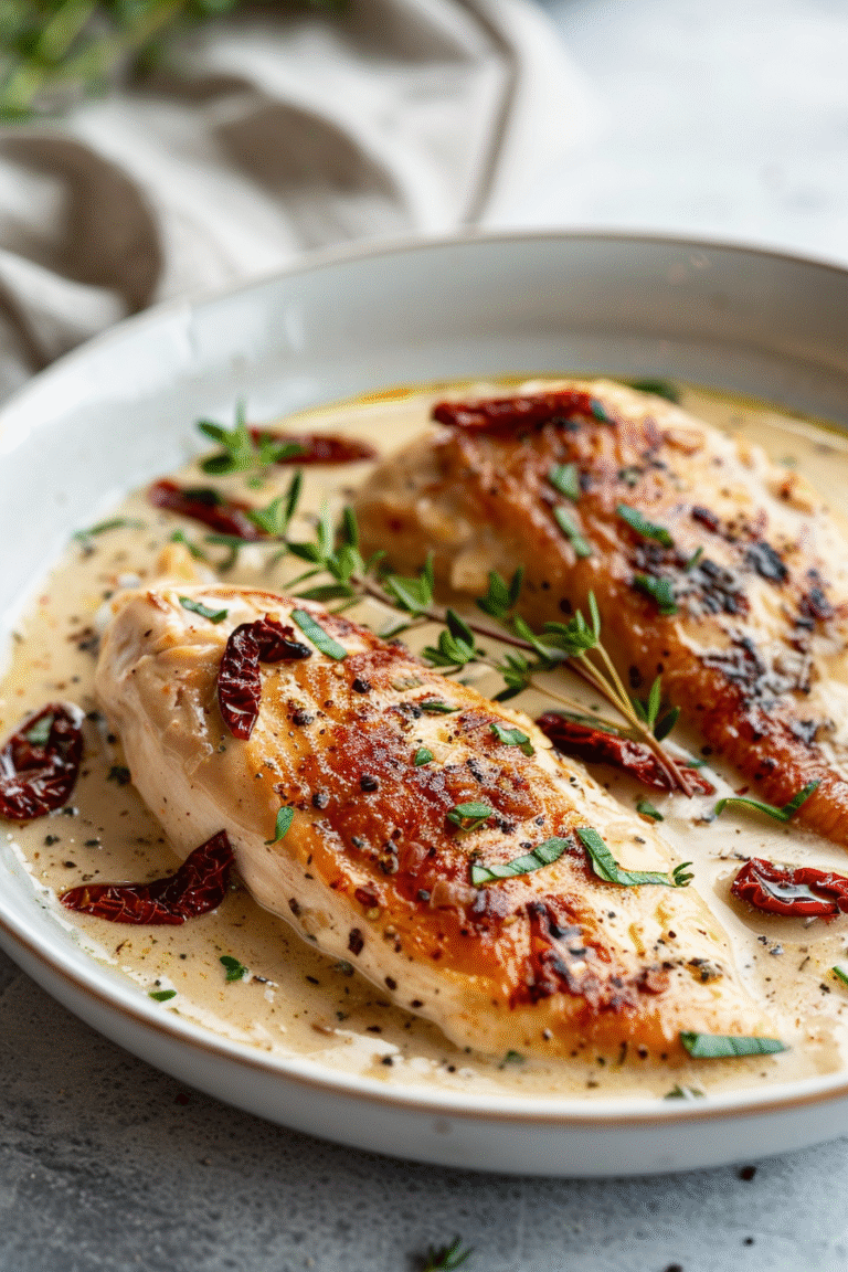 🍗 Marry Me Chicken Recipe – Creamy, Easy & Pinterest-Famous Dinner